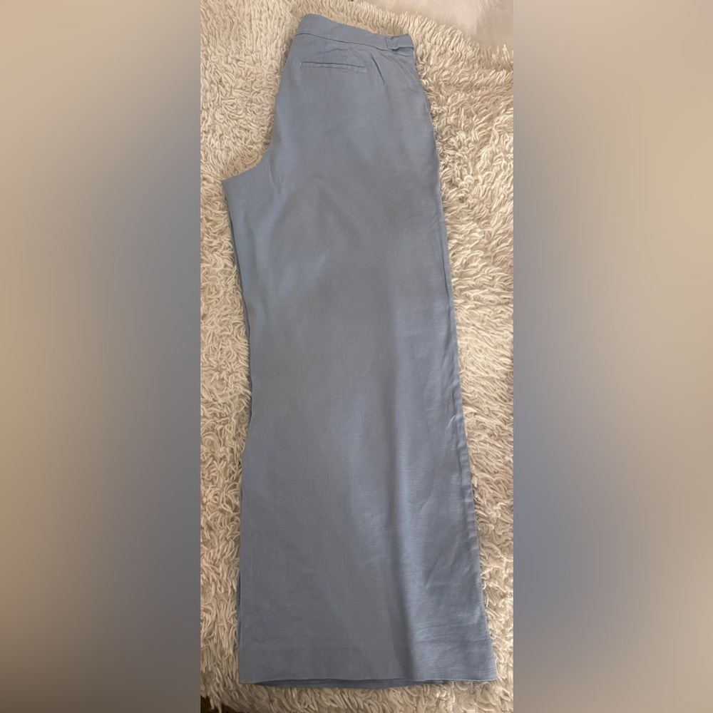 Talbots Light Blue Linen Pants